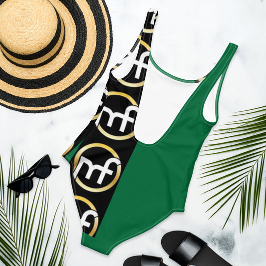 POOL SIDE One-Piece Swimsuit - green