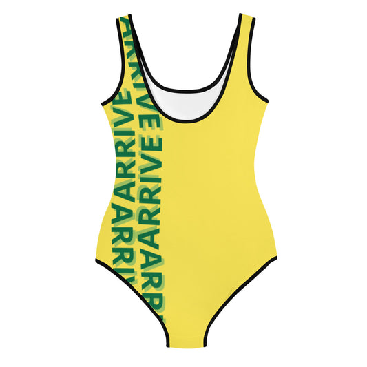 ARRIVE Big Girls' Swimsuit - yellow