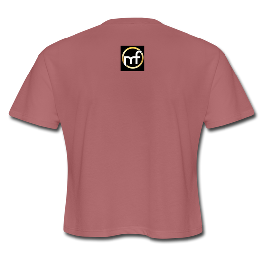 LOVE Cropped T-Shirt - mauve