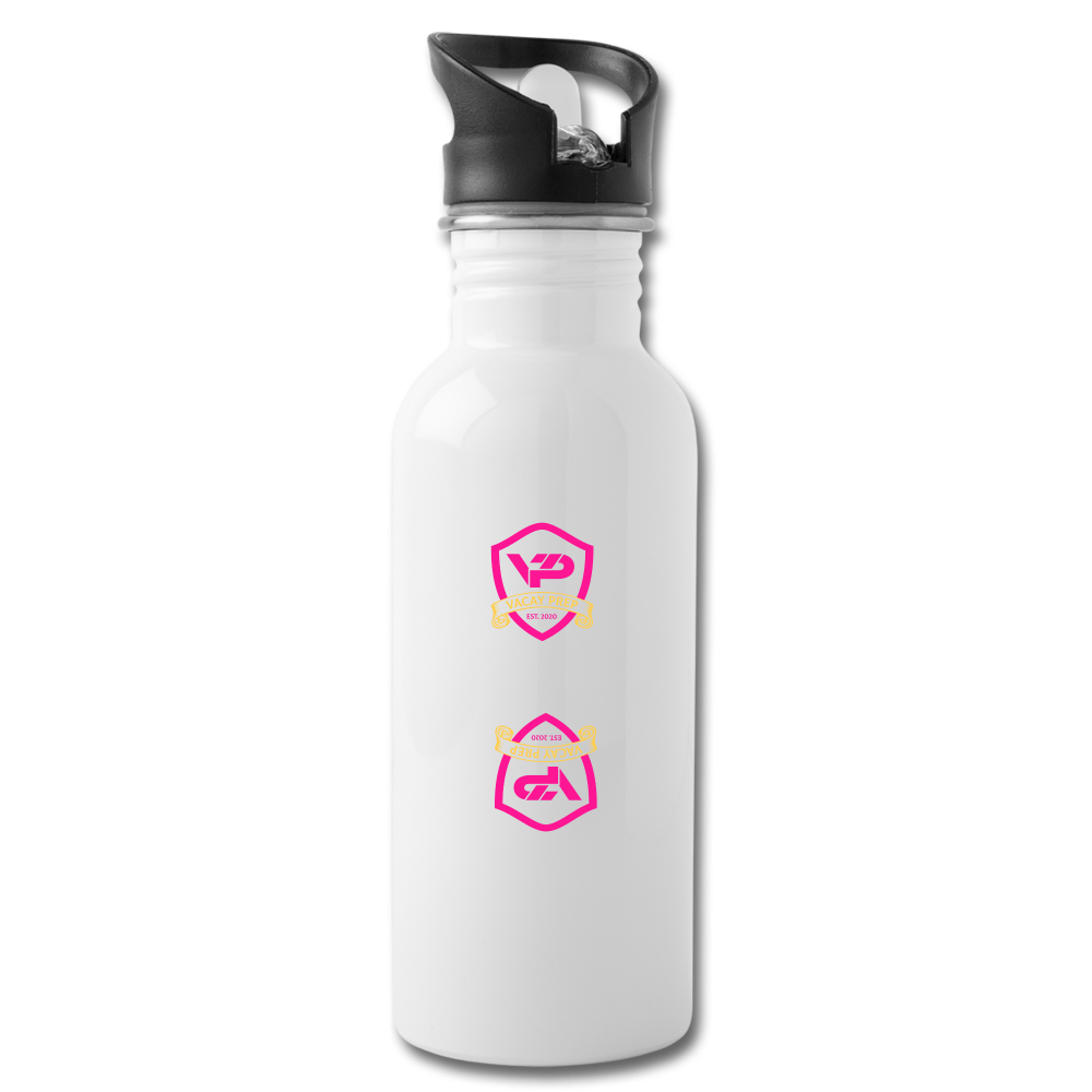 VACAY PREP Water Bottle - white