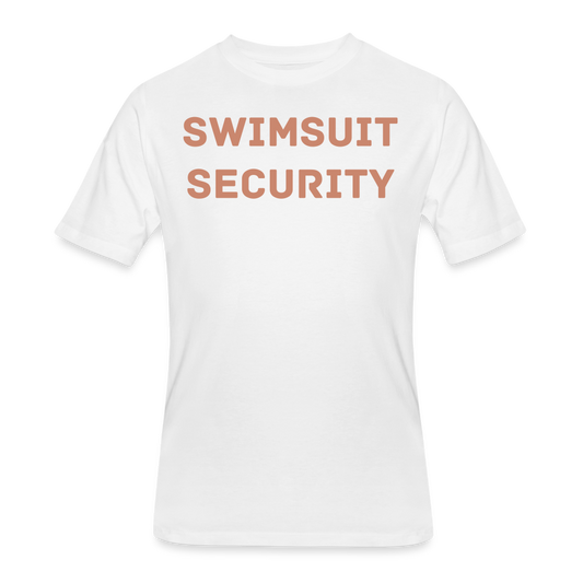 Swimsuit Security- Pink Glitter - white