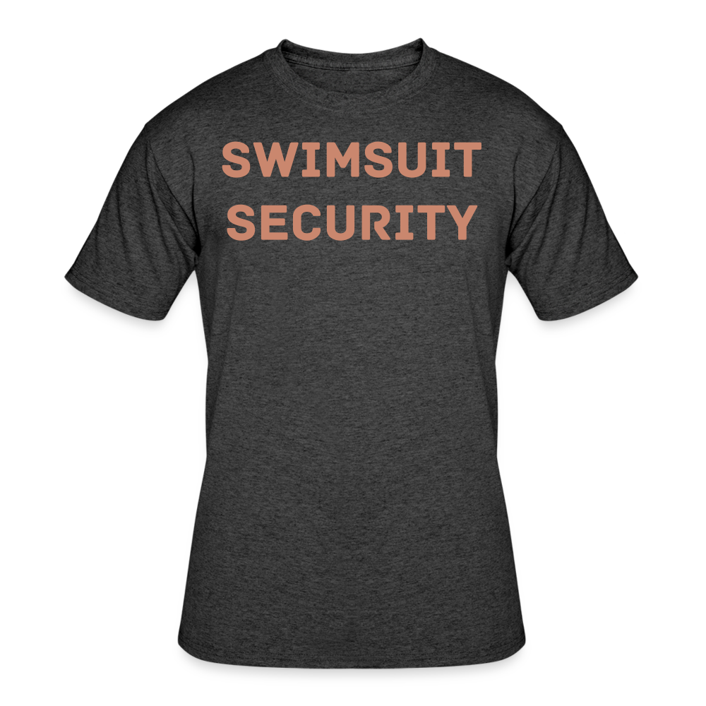 Swimsuit Security- Pink Glitter - heather black