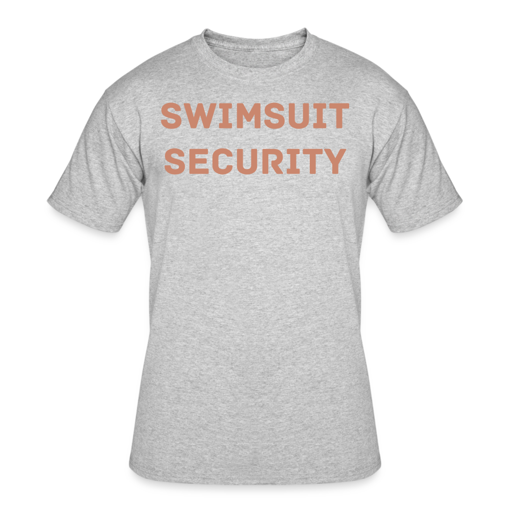 Swimsuit Security- Pink Glitter - heather gray