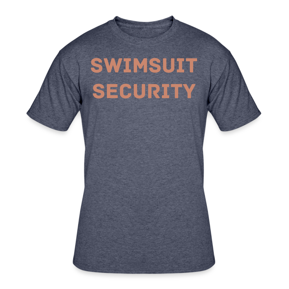 Swimsuit Security- Pink Glitter - navy heather