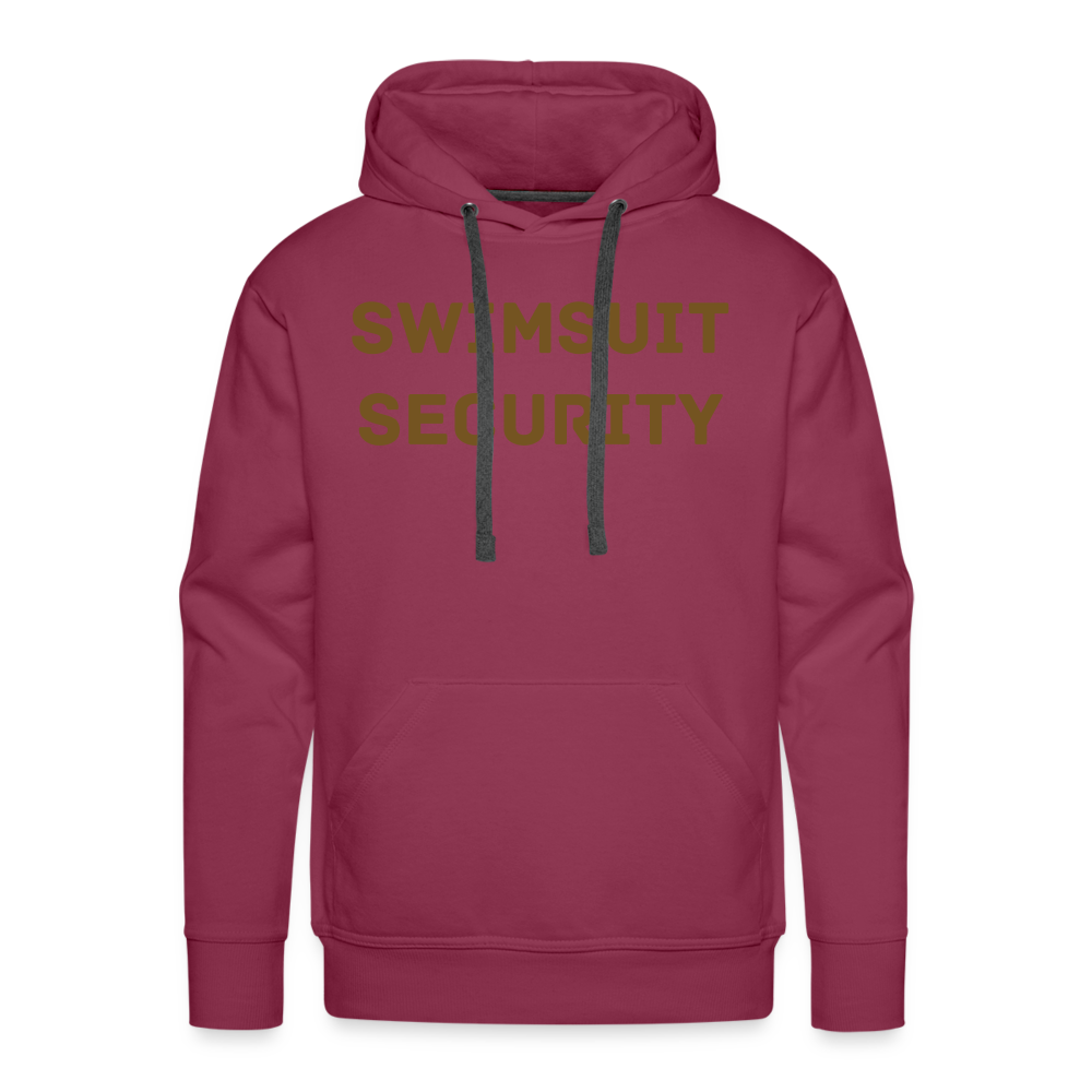 Swimsuit Security Hoodie - burgundy