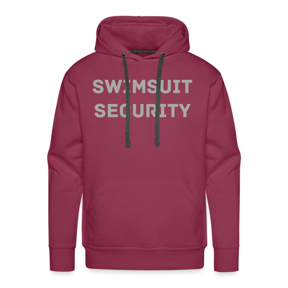 Swimsuit Security Hoodie - burgundy