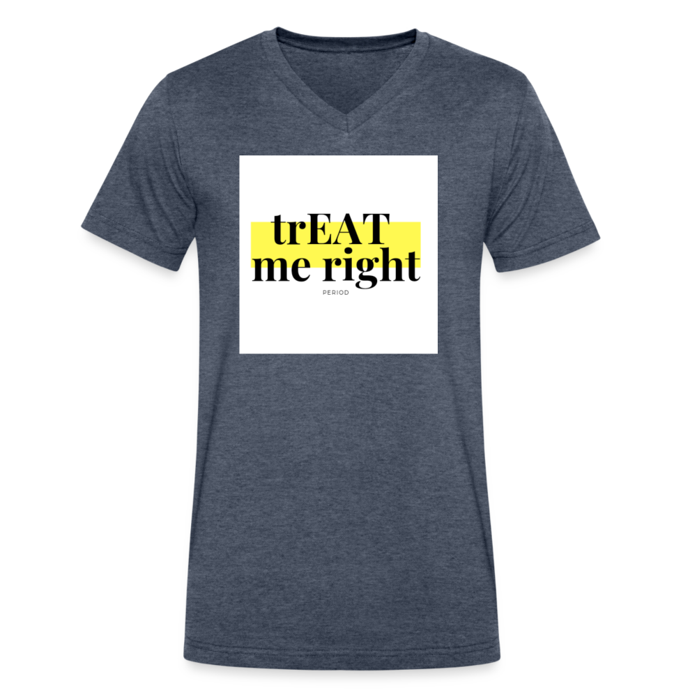 trEAT me V-Neck T-Shirt - heather navy
