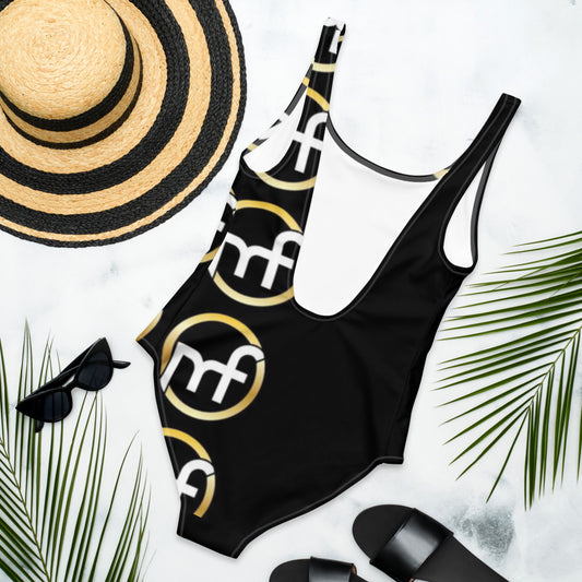 POOL SIDE One-Piece Swimsuit - black