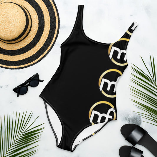 POOL SIDE One-Piece Swimsuit - black