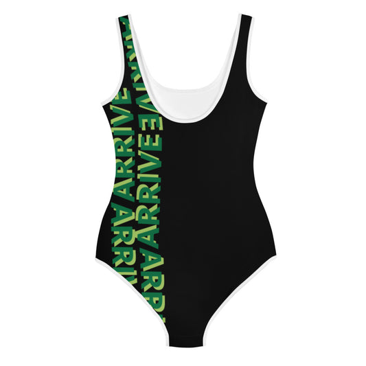 ARRIVE Big Girls' Swimsuit - black