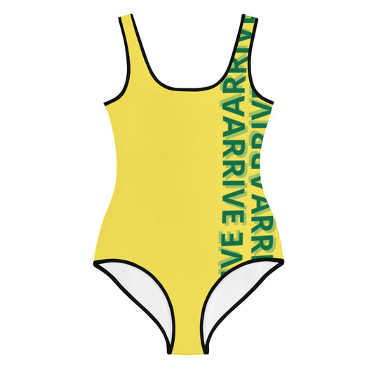 ARRIVE Big Girls' Swimsuit - yellow