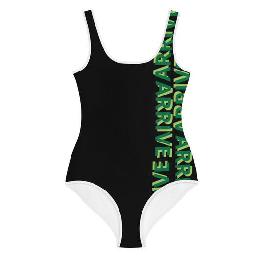 ARRIVE Big Girls' Swimsuit - black