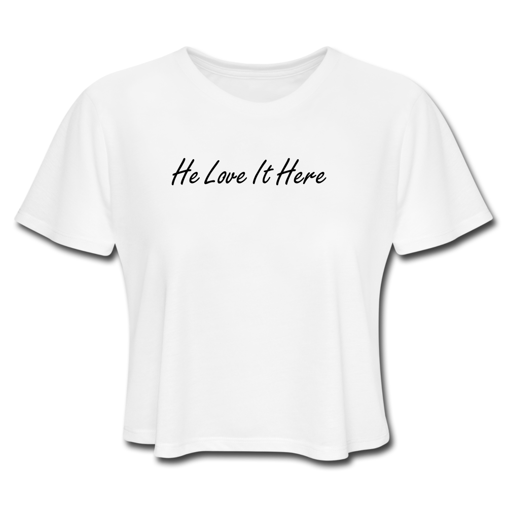 LOVE Cropped T-Shirt - white