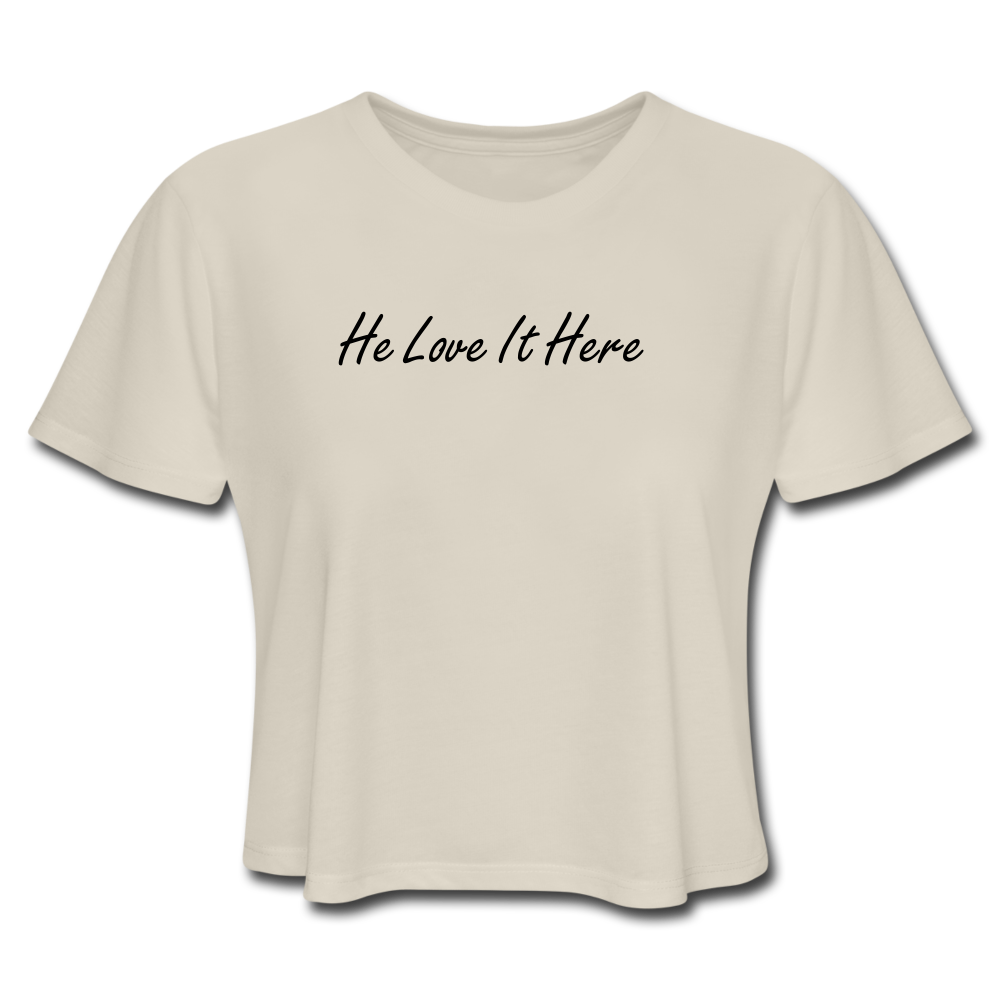 LOVE Cropped T-Shirt - dust