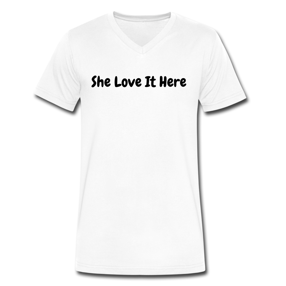 Love V-Neck T-Shirt - white