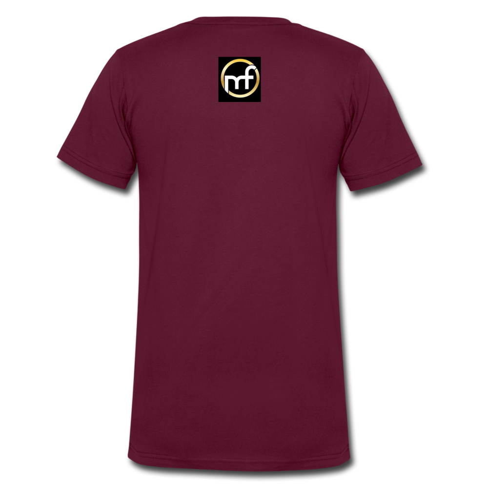 Men's V-Neck T-Shirt - maroon