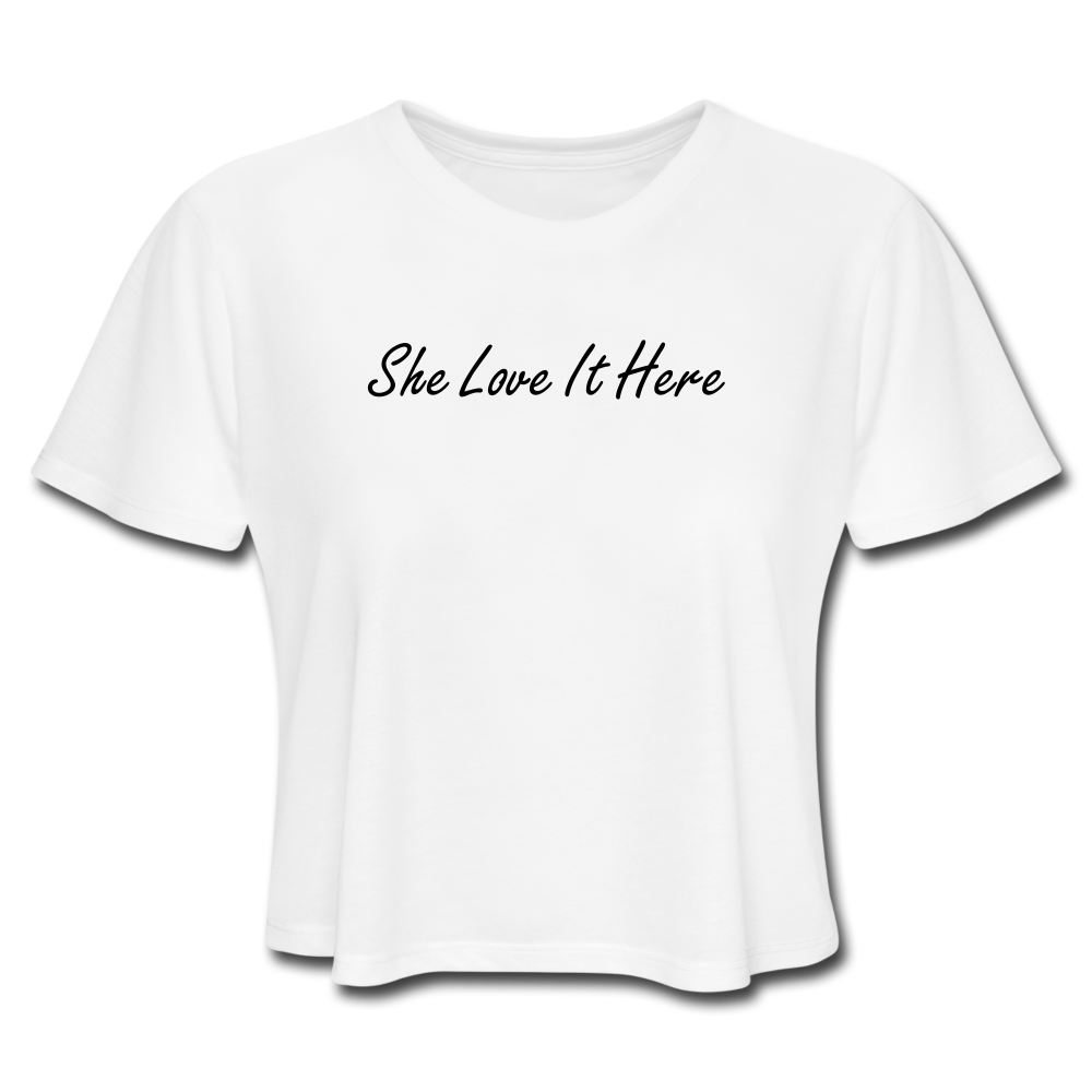 LOVE Cropped T-Shirt (she) - white