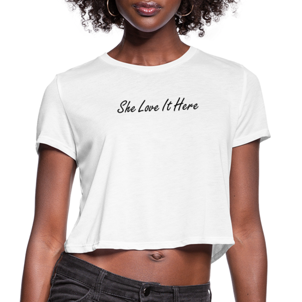 LOVE Cropped T-Shirt (she) - white