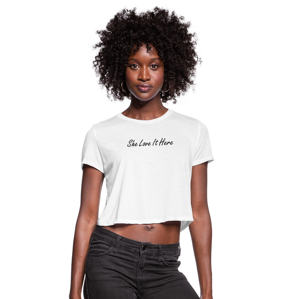 LOVE Cropped T-Shirt (she) - white