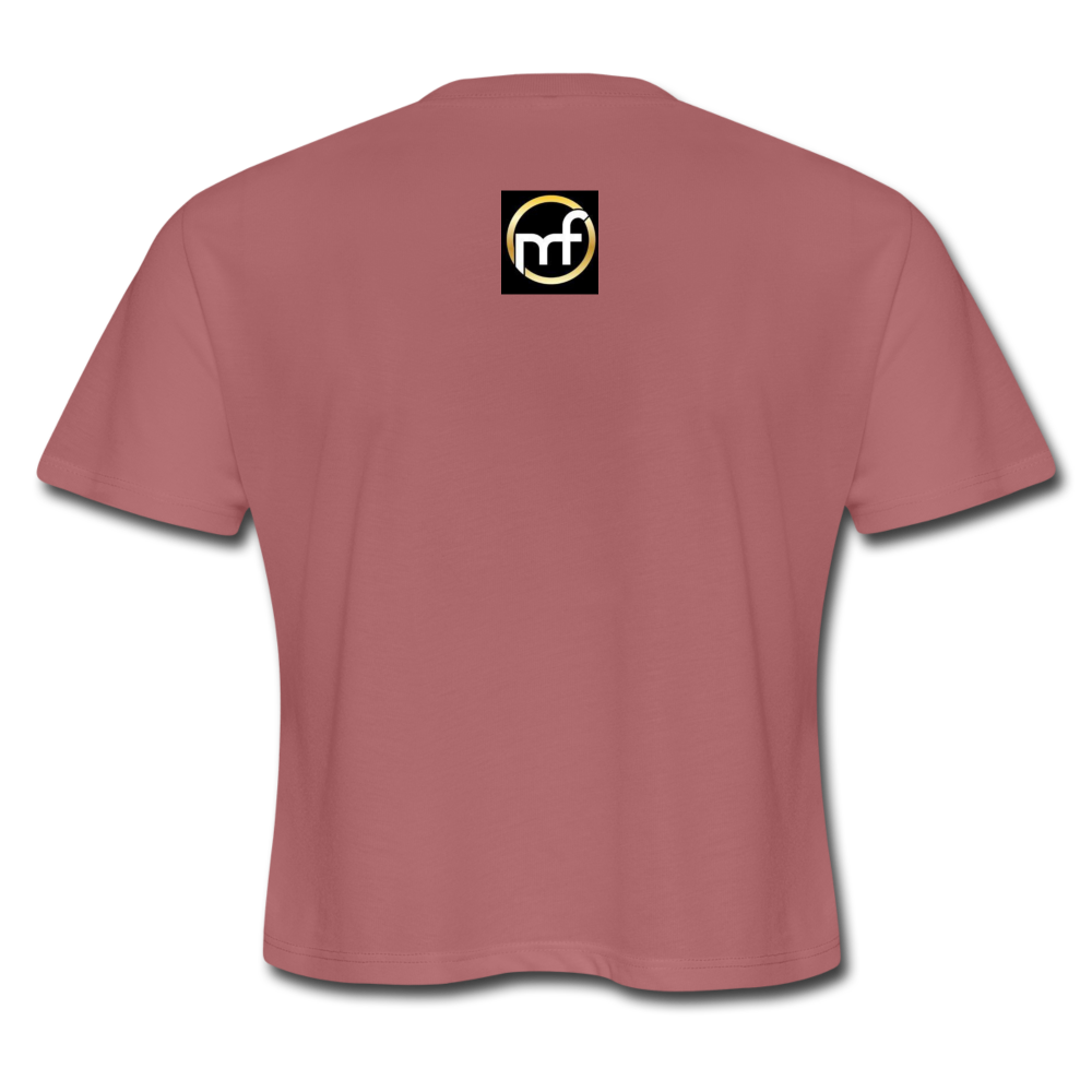 LOVE Cropped T-Shirt (she) - mauve