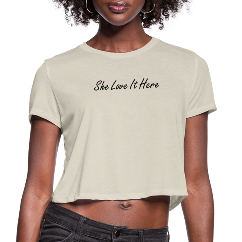 LOVE Cropped T-Shirt (she) - dust
