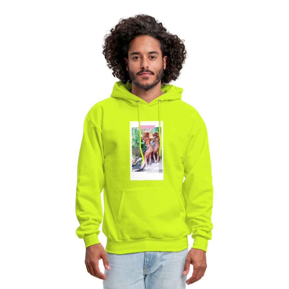 Men's Hoodie - safety green