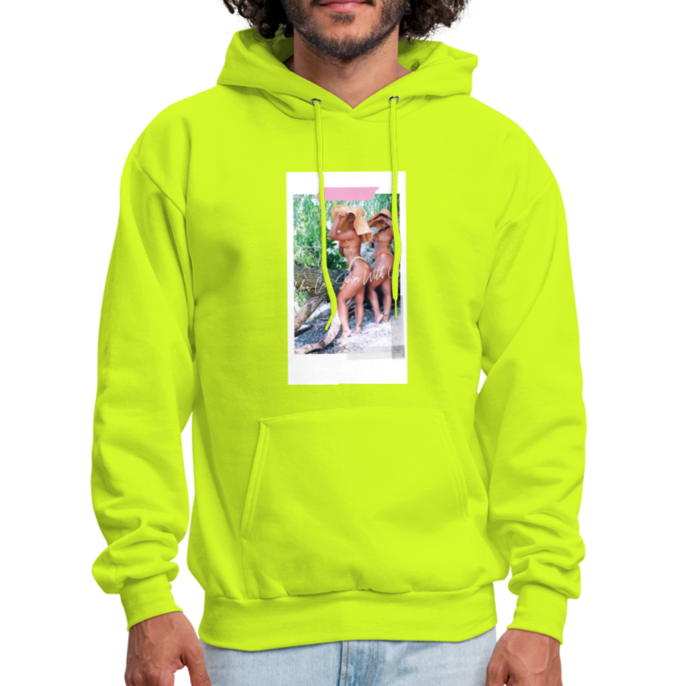 Men's Hoodie - safety green
