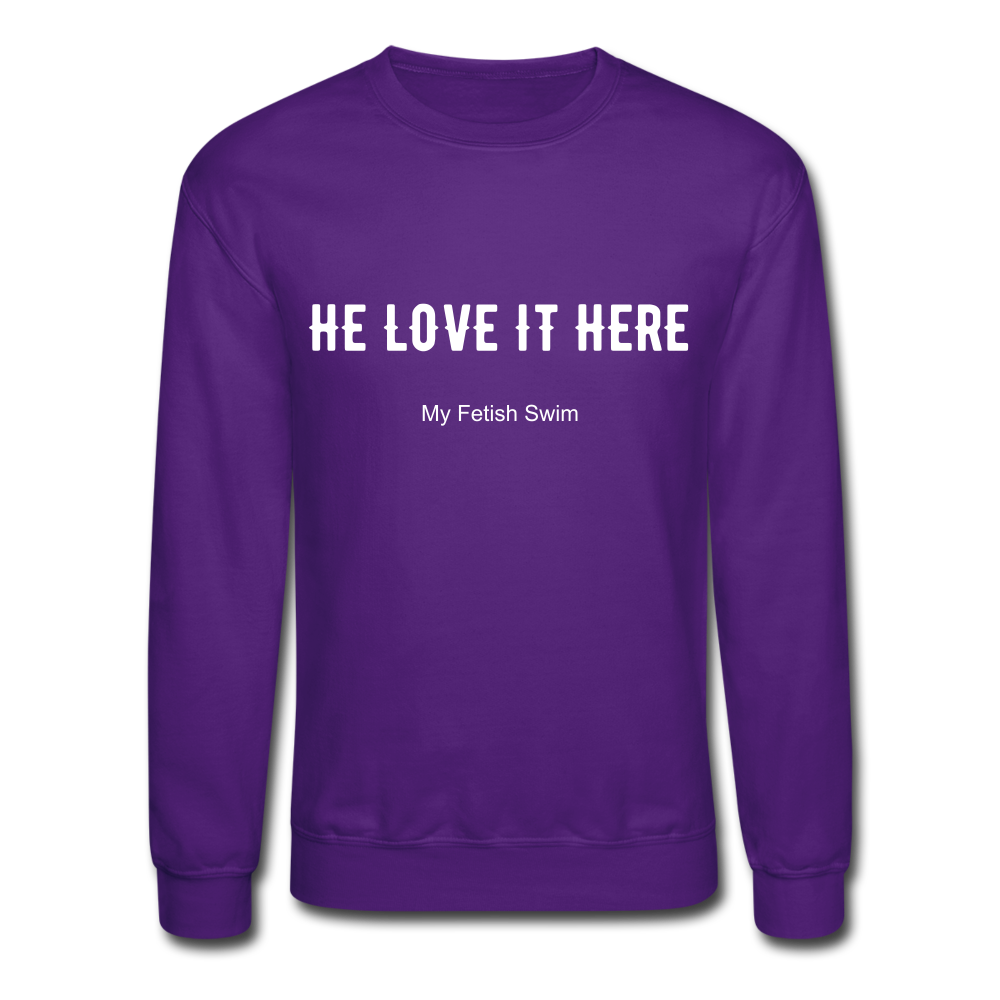 LOVE IT  - Crewneck Sweatshirt - purple