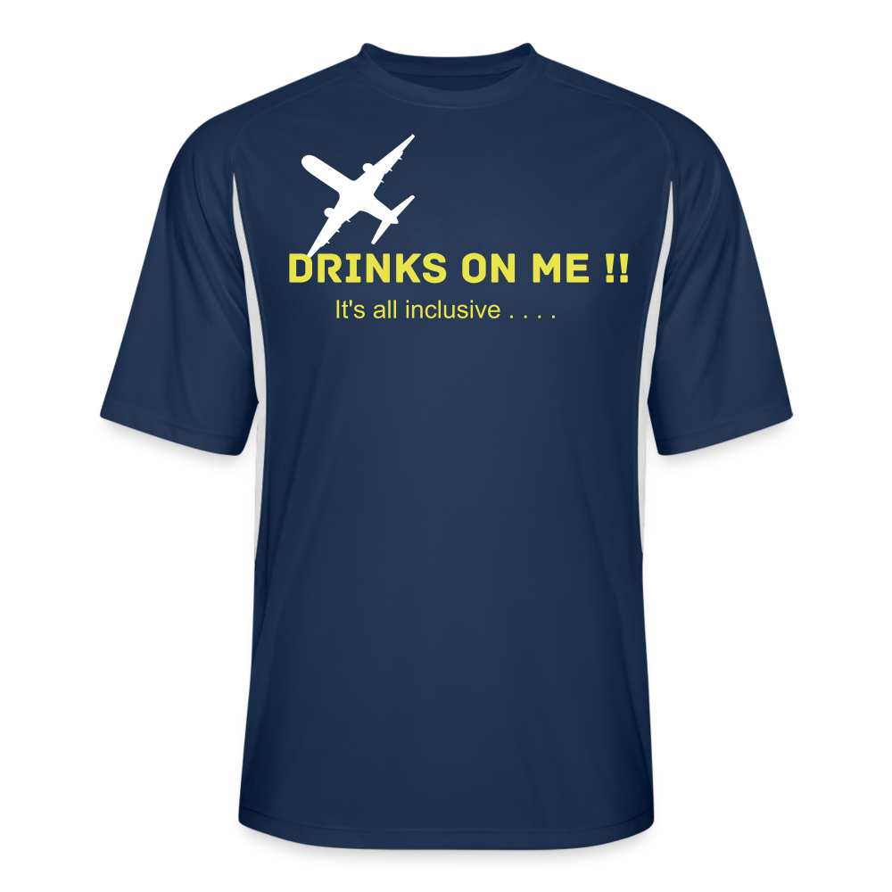 Men’s Cooling Performance Color Blocked Jersey - navy/white