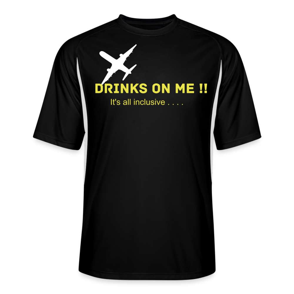 Men’s Cooling Performance Color Blocked Jersey - black/white