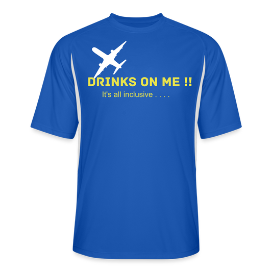 Men’s Cooling Performance Color Blocked Jersey - royal/white