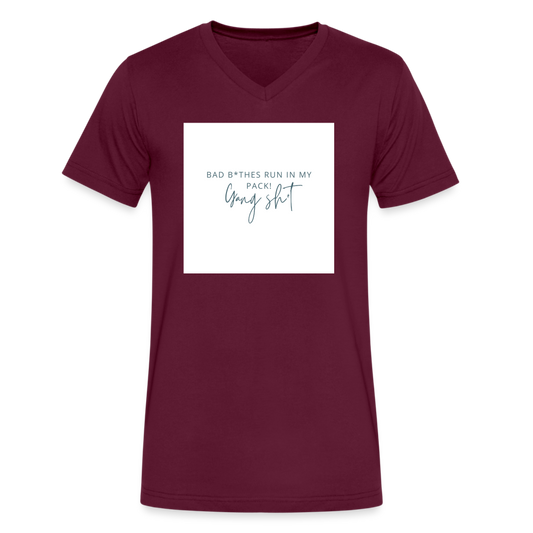 Gang Sh*t V Neck - maroon