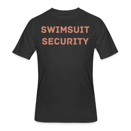 Swimsuit Security- Pink Glitter - black