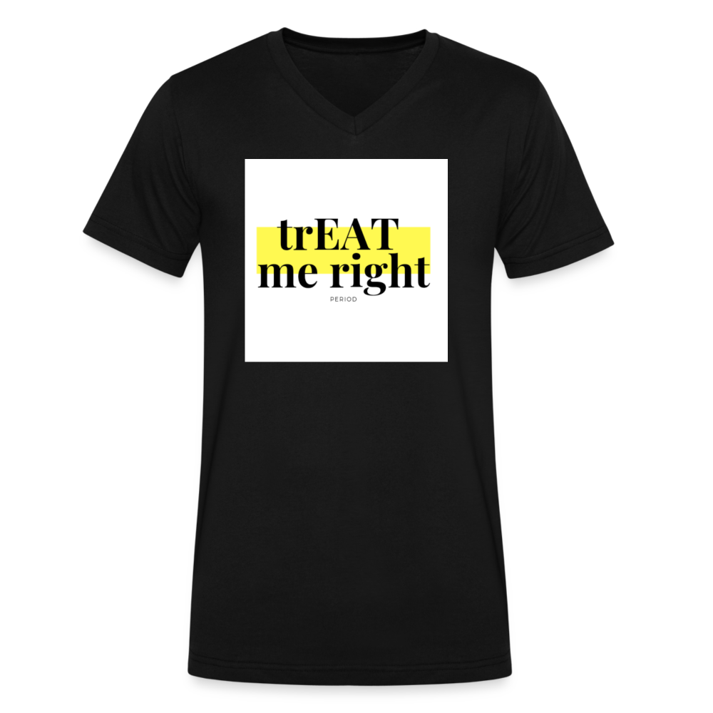 trEAT me V-Neck T-Shirt - black