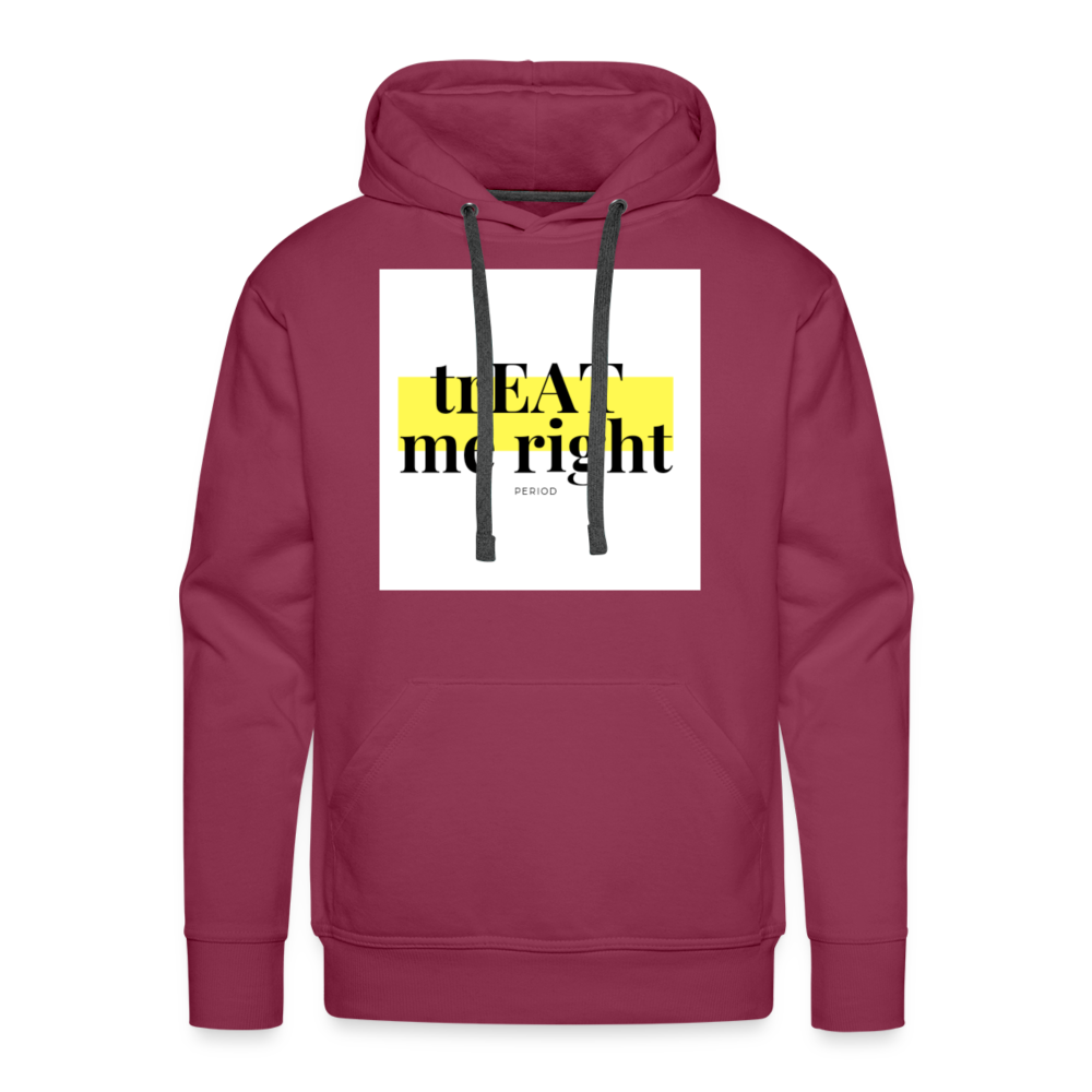 trEAT me Hoodie - burgundy